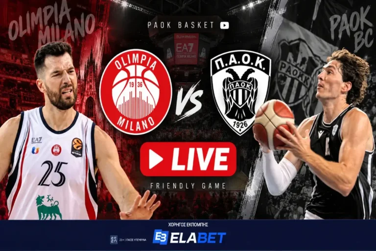 Αρμάνι Μιλάνο – ΠΑΟΚ Live από το PAOK Basket