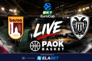 Μπόσνα - ΠΑΟΚ live περιγραφή από τη Zetra Arena